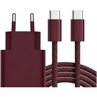 Futurea Ladeset für iPhone Ladekabel USB-C Kabel für iPhone 16 17 18 Pro Max Smartphone-Ladegerät (3000 mA, Set, Komplett Ladeset mit Stecker und Kabel, Unterstützt Fast Charging für Apple Samsung Galaxy Google Pixel)