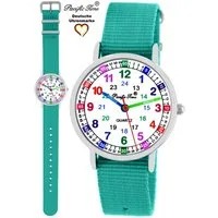 Pacific Time Quarzuhr Kinder Armbanduhr Lernuhr Wechselarmband, Mix und Match Design - Gratis Versand