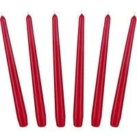 BRUBAKER Spitzkerze für Kerzenständer und Kerzenhalter - (Leuchterkerzen Set, 6-tlg), lange, tropffreie Deko Kerzen mit langer Brenndauer