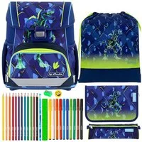 Herlitz Schulranzen Set Loop Plus 10-teilig 2026 Jungen T-Rex Explorer