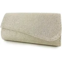 White Lady Clutch Julia zweifarbige Glitter-Clutch