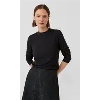 s.Oliver Langarmshirt T-Shirt Langarm-Shirt aus Viskose-Jersey mit Schmucksteinen