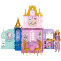 Mattel® Spielwelt Disney Prinzessin Faltbares Schloss-Spielset mit Rapunzel-Puppe