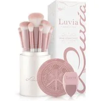Luvia Cosmetics Kosmetikpinsel-Set PRIME VEGAN CANDY, 10 tlg., für Foundation, Puder, Blush, Highlighter & präzise Eye-Looks