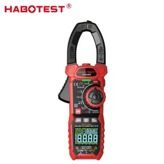 HABOTEST HT208D Digital Clamp Meter AC/DC True-RMS Multimeter Anto-Ranging Tester Current Clamp Digital Ammeter Clamp Me