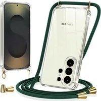 CoolGadget Handykette Handyhülle mit Handyband für Samsung Galaxy A15 4G/5G 6,5 Zoll, Case zum Umhängen Kette Halsband Kordel mit Hülle für Samsung A15