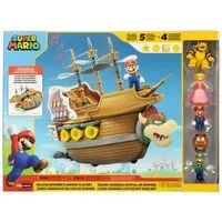 Nintendo Spielzeug-Schiff Nintendo Super Mario Deluxe Spielset - Bowser´Schiff - inkl. 5 Figuren, (6-tlg)