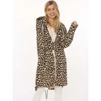 Zwillingsherz Jerseymantel "Leo Dream" mit Allover Leo Look mit Taschen