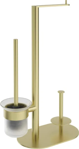 Neuesbad 3-Funktionen WC PAPER STAND, Gold Gebürstet NB1DEADRR7321