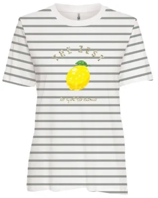 ONLY - ONLKITA S/S TEE JRS NOOS Cloud Dancer - Gr. - XS