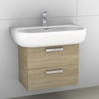 Artiqua 413 Waschtischunterschrank für 4U 123480 Castello Eiche quer NB, 413-WU2L-K25-7136-426 413-WU2L-K25-7136-426