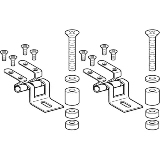 Geberit Ersatzteile Artis Set Scharniere für WC-Sitz (2 Stück), 598100000 598100000