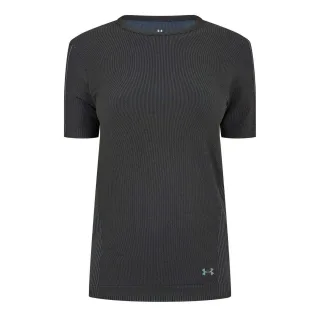 Under Armour - "Rush" T-Shirt für Damen, Nahtlos (Schwarz)