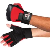 Danrho Boxhandschuhe Krav Maga Crossover MMA SV Freefight Handschuhe Handschutz Faustschutz (Paar), 1 cm dicke Polster auf den Knöcheln, Open Finger, Klettverschluss