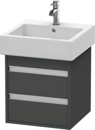 Duravit Ketho Waschtischunterbau wandhängend Graphit Matt 450x440x480 mm - KT663504949 KT663504949
