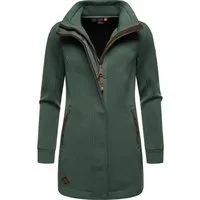 Ragwear Sweatjacke Letrice Bonded Elegante Zip-Jacke mit hohem Kragen in Feinstrickoptik