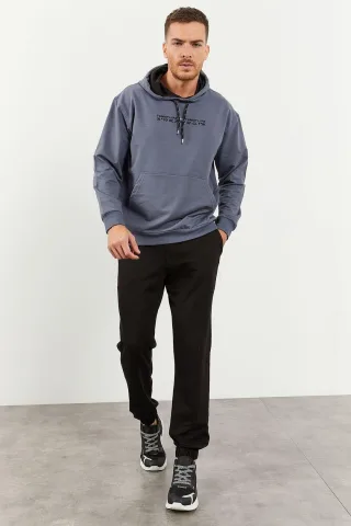 Übergröße Kapuzensweatshirt und Hose Set