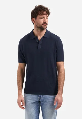 No Excess - Pullover Short Sleeve Polo Slub Night - Gr. - M