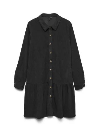 VERO MODA - VMCLEO SHORT SHIRT DRESS WVN GA Black - Gr. - S