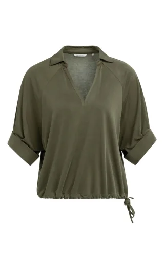 Yaya - Jersey-Oberteil grün - Gr. - XL