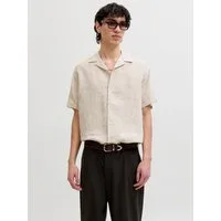 Jack & Jones Leinenhemd JPRBLALAWRENCE LINEN RESORT S/S SHIRT SN Leinen, relaxed fit