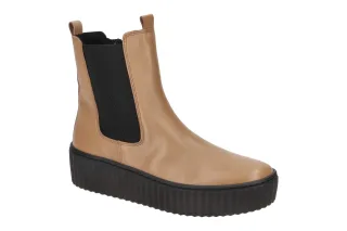 Gabor 33.712.24 Damen Stiefeletten chino/schwarz bequeme Best Fitting Keilabsatz