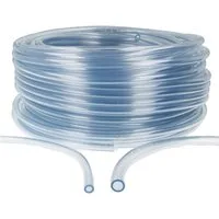 tecuro Schlauch PVC transparent, für Lebensmittel, Wasser, Öl, Benzin, max. +60°C