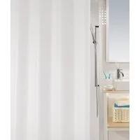 Duschvorhang BIO Breite 120 cm, Anti-Schimmel Plastik-Duschvorhang, PEVA, 120x200 cm, 100% wasserdicht, waschbar, weiß
