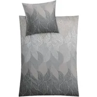 Kleine Wolke Bettwäsche Jamiro, Mako-Satin, 2 teilig, mit Blättern