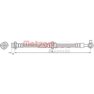 Metzger Bremsschlauch vorne rechts Nissan Qashqai 1
