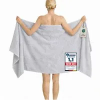 Komfortec Saunatuch 100x200 cm Badetuch aus 100% Baumwolle, Frottee (1-St), extra Große, Schnelltrocknend