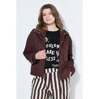 Studio Untold Sommerjacke Utility-Jacke oversized große Taschen Stehkragen