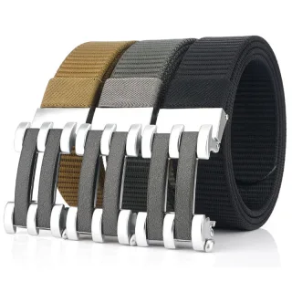 TUSHI 125cm Tactical Nylon Belt Adjustable Wear-resistant Lightweight Waist Belt Buckle Belt Casual Sports Belts for Out