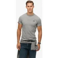 Superdry Rundhalsshirt ESSENTIAL LOGO EMB TEE aus Baumwolle und Single Jersey, Slim Fit, Kurzarm, hüftlang