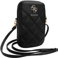 Guess Handytasche Umhängetasche gesteppt schwarz