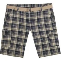 Lavecchia Cargoshorts Lavecchia Herren Cargoshorts LV-65 Kariert 50/66 Bermuda Hose inkl. Gürtel