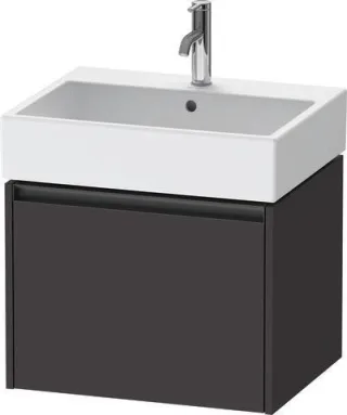 Duravit Ketho.2 Waschtischunterbau wandhängend Graphit Supermatt 584x460x440 mm - K25075080800000 K25075080800000