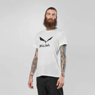 SALEWA - Solidlogo Dri-Release® T-Shirt Herren - Weiss (Gr.48)