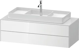 Duravit White Tulip Konsolenwaschtischunterbau wandhängend Weiß Hochglanz 1300x550x408 mm - WT4987M8 WT4987M85850000