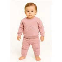 Lorey Medtec Neugeborenen-Geschenkset Mädchen Outfit, Anzug, 2er Set, Pullover, Hose, Rosa, 100 % Baumwolle (Pullover + Hose)