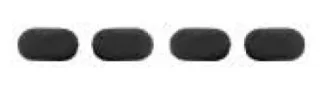 VitrA Ersatzteil Puffer für Slim WC-Sitzring # 100 + 102 länglich Grau,313962YP1TE 313962YP1TE