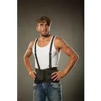 Lorey Medtec Rückenbandage Industrie-Rückenstützgurt mit Hosenträgern & Lumbalstütze – Unisex
