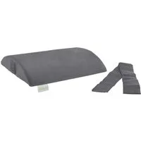 Bodyprotect Rückenkissen mit weichem Mikroplüsch Bezug, Halbrolle, orthopädisches Kissen, fixierbar mit Klettverschluss