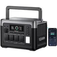 OUKITEL Stromerzeuger P1000E Plus 1800W/1024Wh Tragbare Powerstation, 1,8 in kW, (LiFePO4-Akku, 1-tlg), Solargenerator mit 4*1800W AC Ausgänge, für Camping,Wohnmobil,Notfall