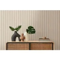 A.S. Création Vliestapete PintWalls II Tapete Holzpaneele Mustertapete Holzoptik 3D, strukturiert, matt, (1 St), Vliestapete Wandpaneele für Schlafzimmer Küche Wohnzimmer Holzpaneele