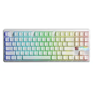 AULA F87 Pro V2 Custom Mechanical Keyboard with LED Matrix Display Gasket Structure Wireless Tri-Mode 80% Layout RGB Hot