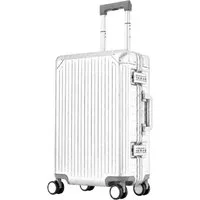 Travelhouse Handgepäckkoffer 100% Aluminium Serie TOKYO verschieden Farben, 4 Rollen, mit stabilem Aluminium-Gehäuse und verstärkten Ecken