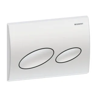 Geberit Kappa 20 Betätigungsplatte 115228461 seidenglanz verchromt, 2-Mengen-Spülung