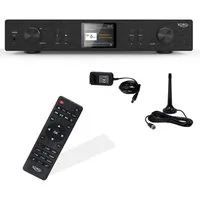 Xoro HFT 440 Pro – HiFi-Tuner mit Internetradio, DAB+, UKW, Spotify Connect Radio (Wecker, Digitalradio (DAB), Internetradio, 40 Senderspeicher, 3,2‑Zoll Farbdisplay für klare Sender‑ und Menüanzeige)