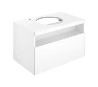Keuco Stageline Waschtischunterbau 80,0 x 55,0 x 49,0 cm, Hahnloch links, mit Auszug, 32864300000 32864300000